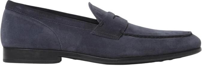 Tod's Suède Penny Loafers Klassieke Stijl