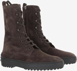 Tod's Suède Veterschoenen Bruin Rits