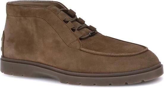 Tod's Suède Veterschoenen met Logo Inprenting