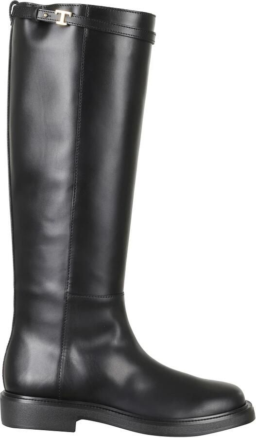 TOD'S Hoge Laarzen Dames Xxw20l0jm50 Leer Zwart