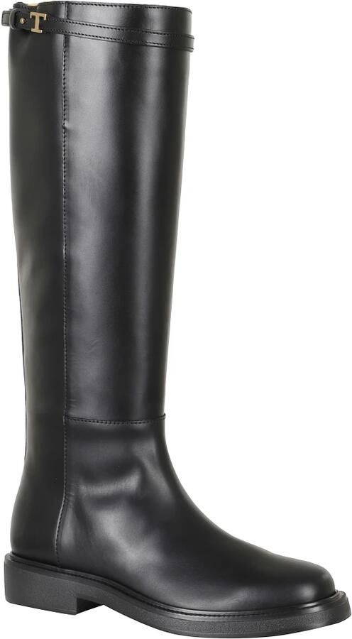 TOD'S Hoge Laarzen Dames Xxw20l0jm50 Leer Zwart - Foto 2
