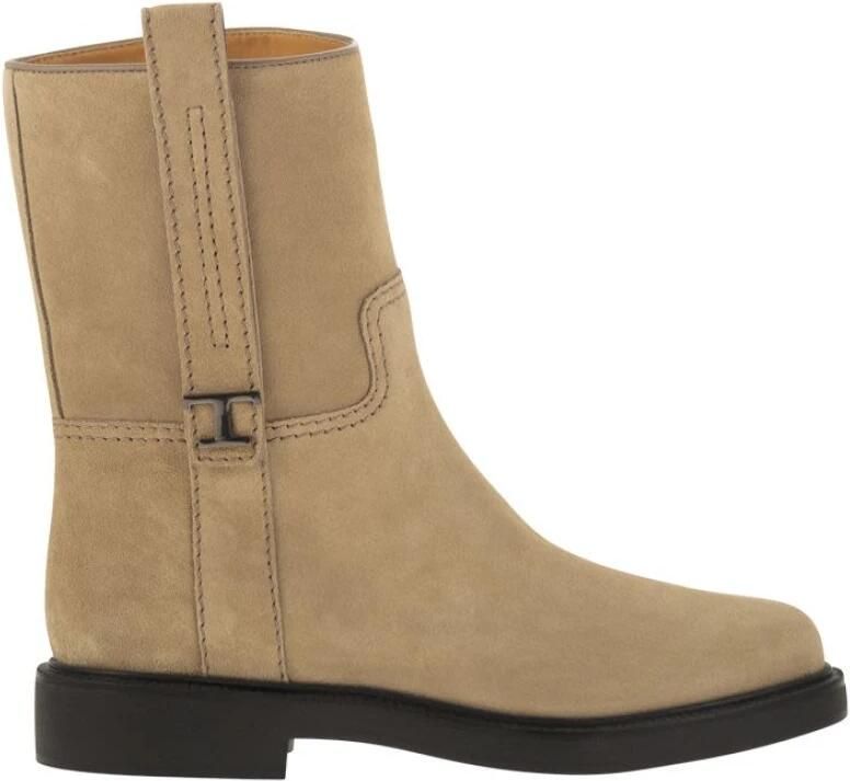 Tod's T Timeless Suede Enkellaars