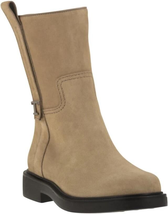 Tod's T Timeless Suede Enkellaars - Foto 3