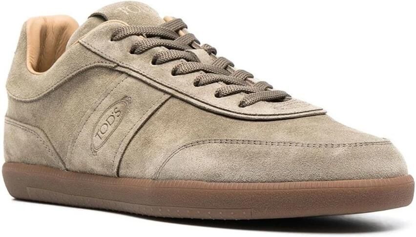 Tod's Vintage Bruine Suède Sneakers