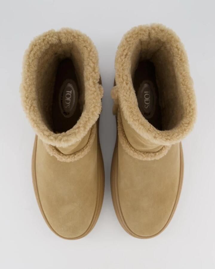 Tod's Winter Polacco Kat Beige Laarzen