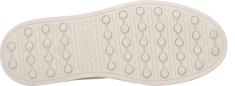 Tod's Witte leren sneakers met logoplaquette - Foto 6