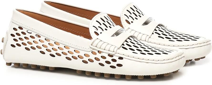 Tod's Witte platte schoenen met Gommino-stijl