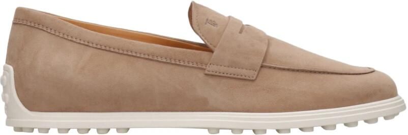 Tod's Woestijn Suède Schoenen Met Schuine Neus