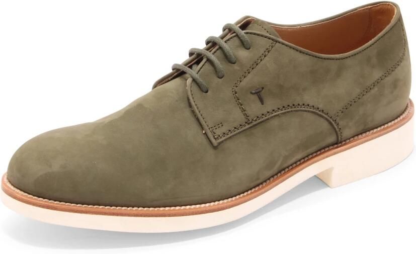 Tod's Italiaanse Derby Schoenen Militair Groen - Foto 2