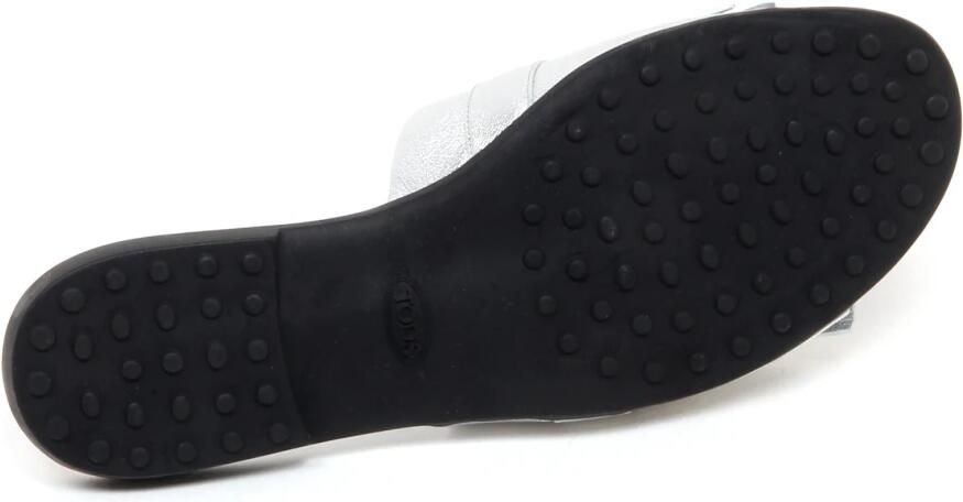 Tod's Zilveren Franje Sandaal Schoen - Foto 2