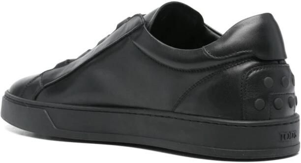 Tod's Zwarte Elastische Band Leren Sneakers - Foto 2