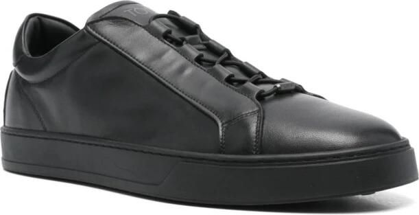 Tod's Zwarte Elastische Band Leren Sneakers - Foto 3
