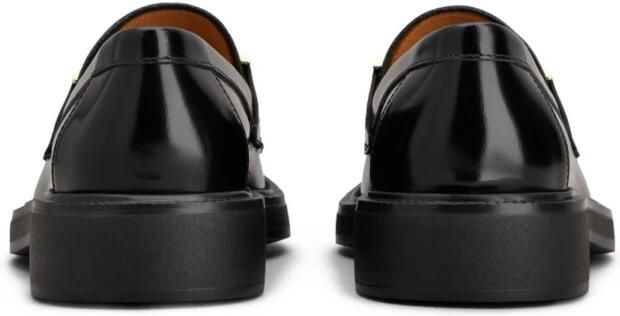 Tod's Zwarte Horsebit Loafers Kalfsleer Leder