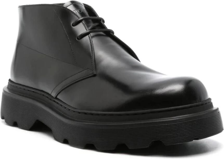 Tod's Zwarte Leren Enkellaarzen