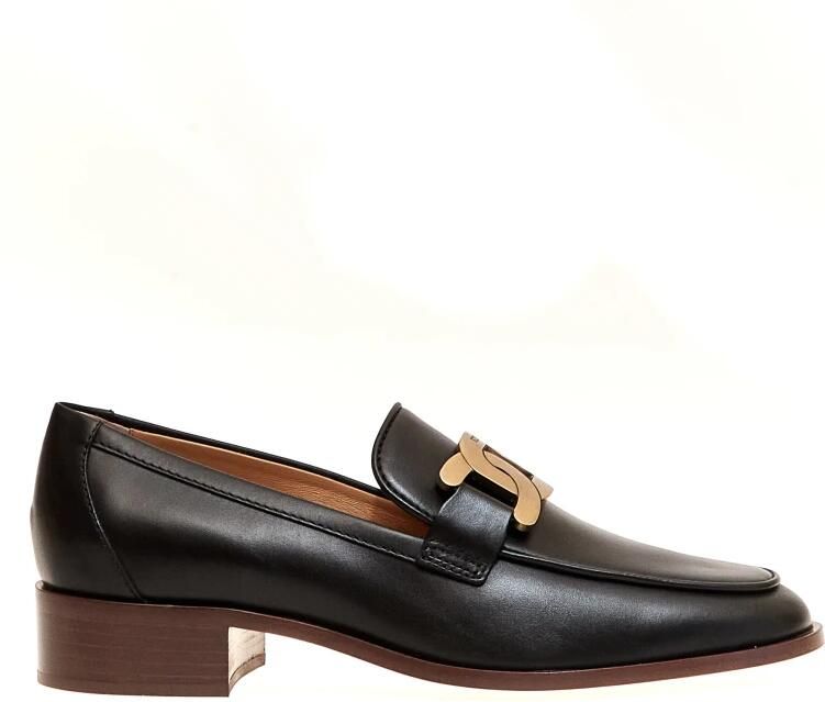 Tod's Zwarte leren instapper AW23