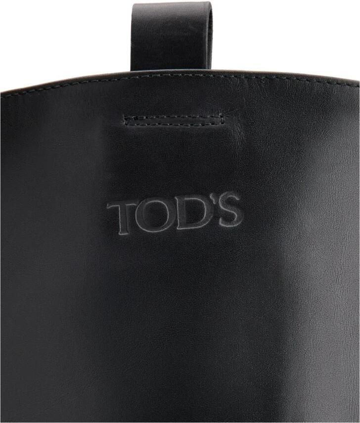 TOD&apos;S Hoge Laarzen Dames Xxw84k0hn40goc Maat: 39 Materiaal: Leer Kleur: Zwart