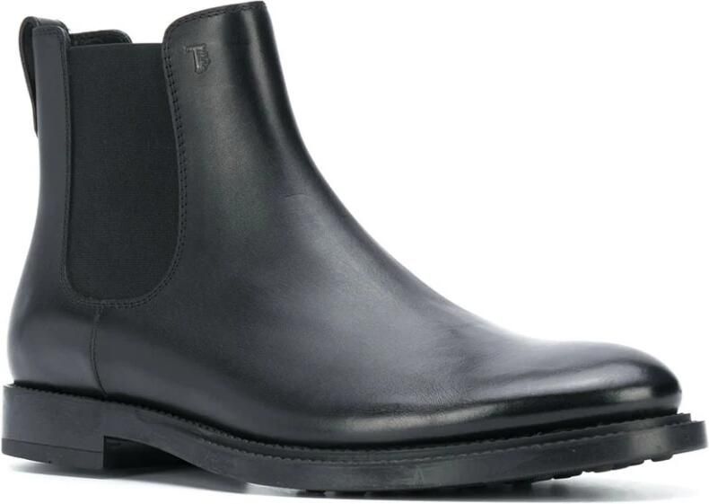 Tod's Zwarte Leren Laarzen