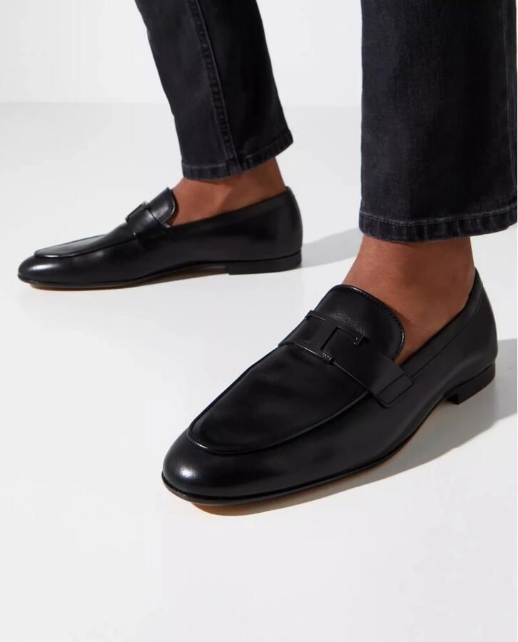Tod's Zwarte leren loafers - Foto 2