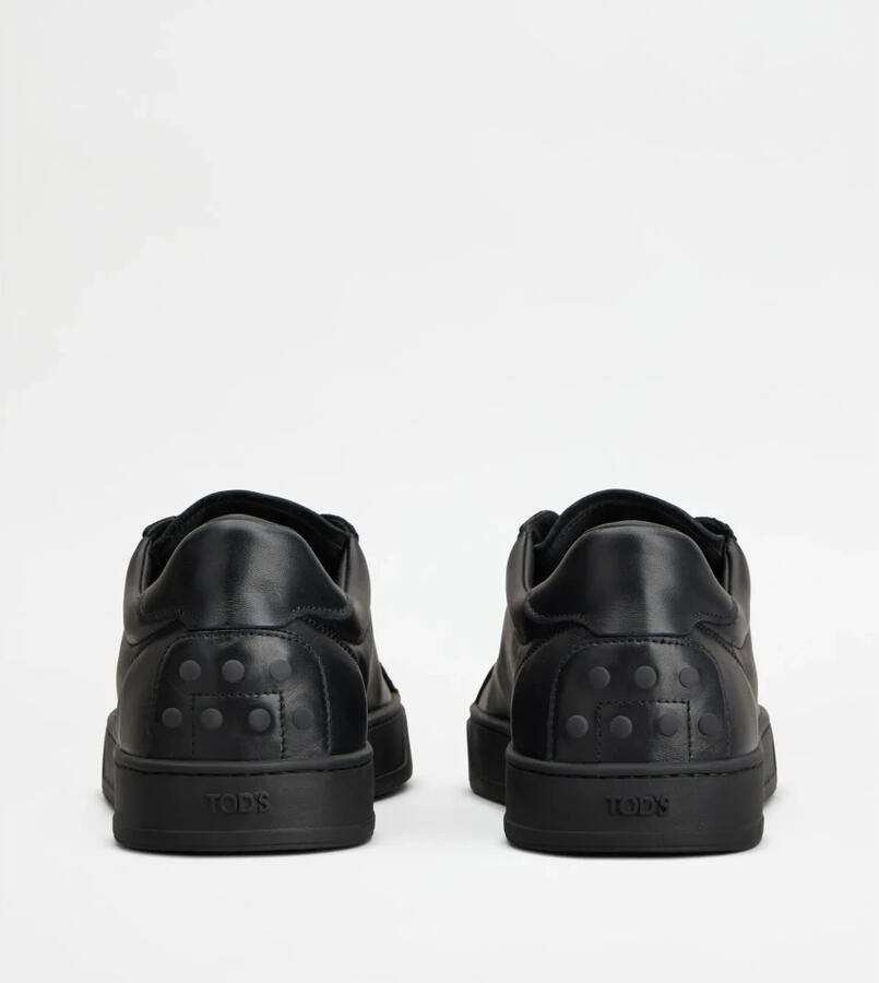 Tod's Zwarte Leren Minimalistische Sneakers