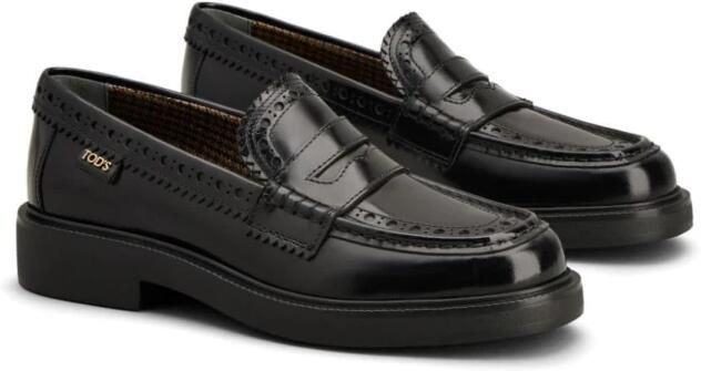 Tod's Zwarte Leren Slip-On Brogues - Foto 3