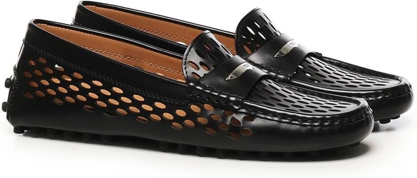 Tod's Zwarte platte schoenen met Gommino-stijl