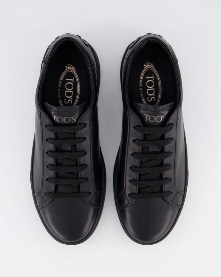 Tod's Zwarte Sneaker Cassetta Stijl