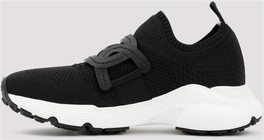 Tod's Zwarte Sneakers met Leren Ketting