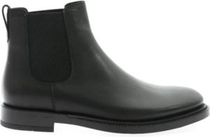 TOD'S Verfijnde Leren Enkellaarzen Zwart Heren