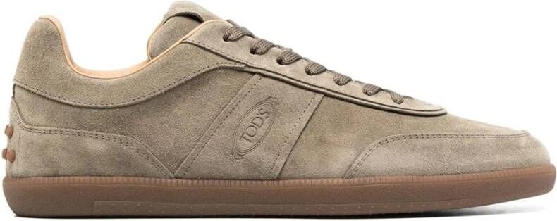 Tod's Vintage Bruine Suède Sneakers