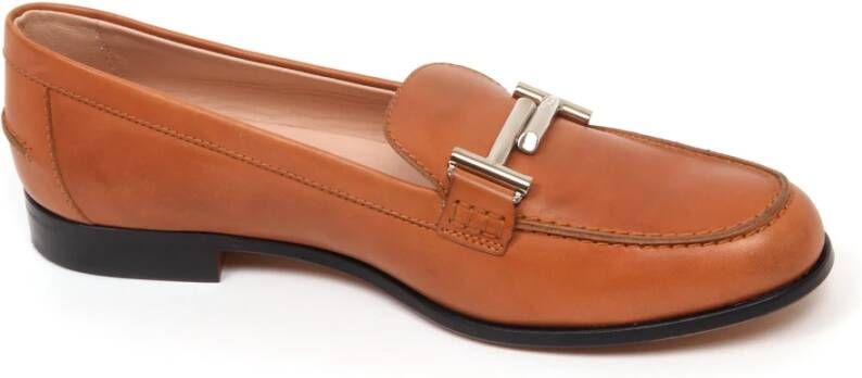 Tod's Vintage dubbele T leren loafer schoen