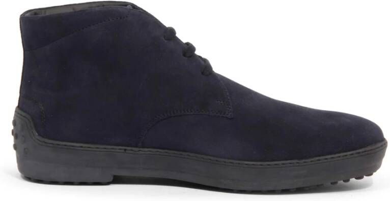 Tod's Vintage Effect Winter Schoenen Blauw Suède
