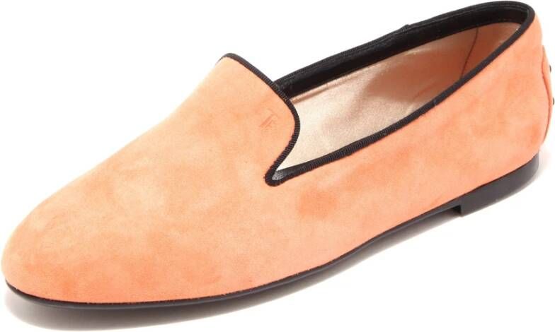 Tod's Vintage Oranje Loafer Schoenen
