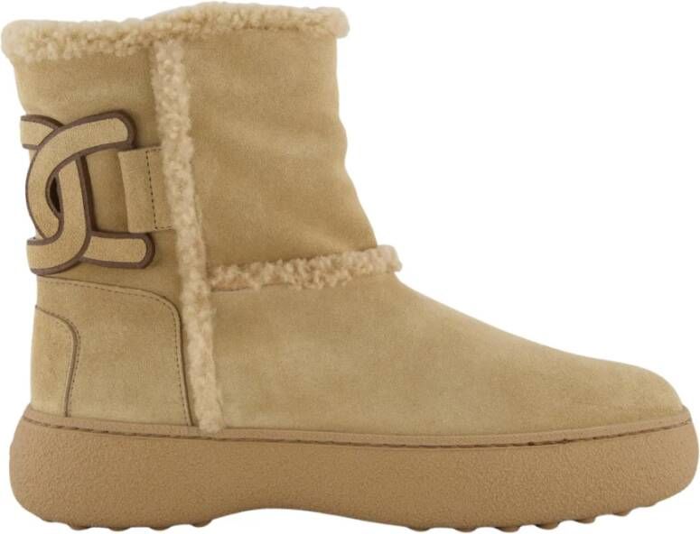Tod's Winter Polacco Kat Beige Laarzen
