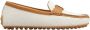 TOD'S Witte katoenen en linnen loafers Multicolor Dames - Thumbnail 1
