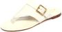 Tod's Witte leren sandalen met gesp - Thumbnail 1
