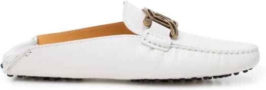 TOD'S Witte Leren Sneakers White Dames