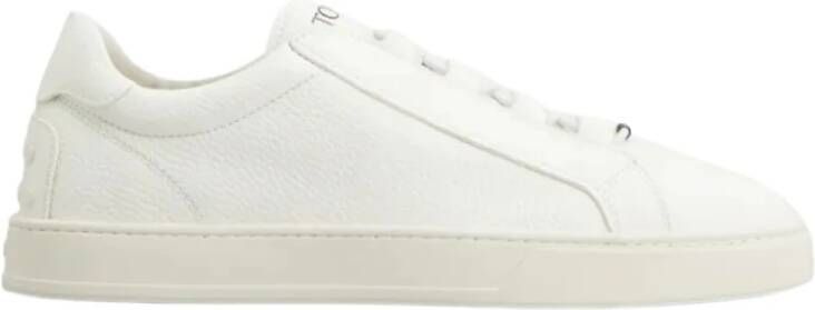 Tod's Witte Minimalistische Sneakers met Logo