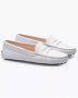 TOD'S Witte Mocassins met Decoratieve Tab White Dames - Thumbnail 1