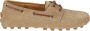 TOD'S Witte platte bootschoenen Brown Dames - Thumbnail 1