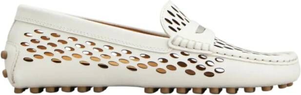 Tod's Witte platte schoenen met Gommino-stijl
