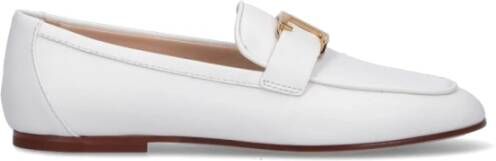 TOD'S Witte platte schoenen White Dames