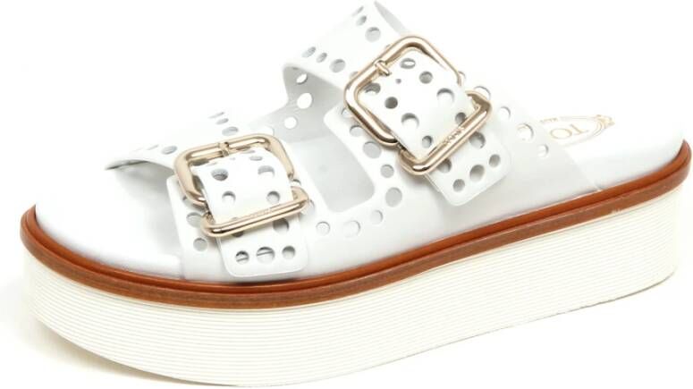 Tod's Witte sleehak sandalen schoen model