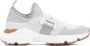 TOD'S Grijze Gebreide Sneakers met Leren Ketting Gray Dames - Thumbnail 15