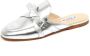 Tod's Zilveren Bow Loafer Schoen met Logo - Thumbnail 1
