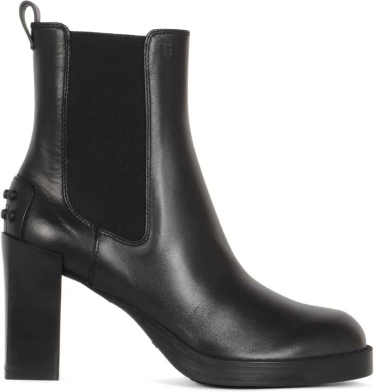 Tod's Zwarte Elastische Enkellaarzen