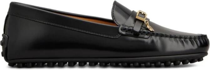 Tod's Zwarte Instap Platte Schoenen