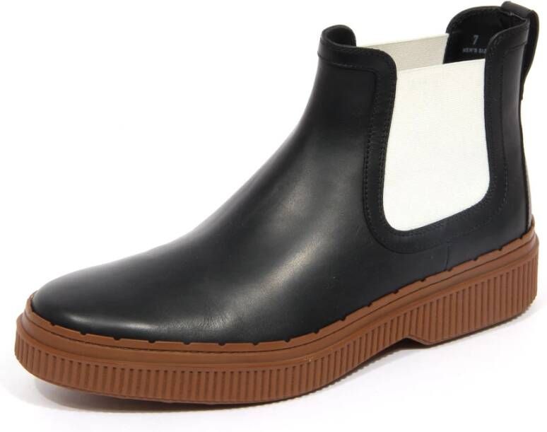 Tod's Zwarte Leren Elastische Laars Schoen