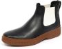 Tod's Zwarte Leren Elastische Laars Schoen - Thumbnail 1