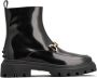 Tod's Zwarte Leren Enkellaarzen - Thumbnail 4