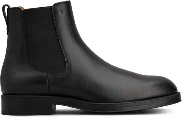 Tod's Zwarte Leren Enkellaarzen